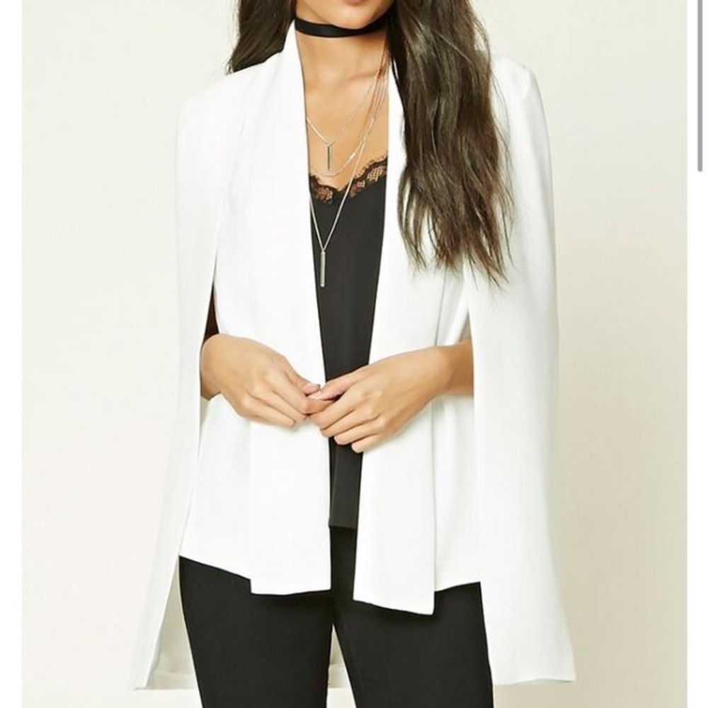 Ivory Cape Blazer